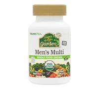 NaturesPlus Source of Life Garden Men Multi - Organic, Plant Based Multivitamin for Men - Energy, Immune Support with Zinc, Selenium, Turmeric - Vegan, Gluten Free - 90 Tablets