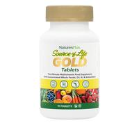 NaturesPlus Source of Life Gold Tablets - Whole Food Multivitamin and Minerals Supplement with Superfoods for Men and Women - Vegetarian, No Iron, Dairy and Gluten Free - 90 Tablets