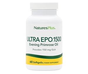 NaturesPlus Ultra EPO 1500 mg Evening Primrose Oil Supplement - Premium Quality, High GLA, One a Day - Gluten Free - 60 Servings