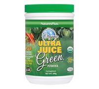 NaturesPlus Ultra Juice Green Powder - Organic Superfoods, Probiotics, Herbs, Spirulina, Chlorella, Chlorophyll - Gluten Free - 300g Powder