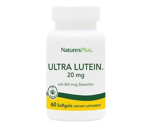 NaturesPlus Ultra Lutein - High Potency Lutein Supplement with Zeaxanthin - Higher Absorption, Science Backed FloraGlo from Marigold, One A Day - Gluten Free - 60 Softgel Capsules