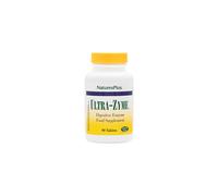 NaturesPlus UltraZyme 120 mg Ox Bile Pancreatin Betaine H romelain Lactase and Probiotic Complex Maximum Strength Digestive Enzyme Supplement 90