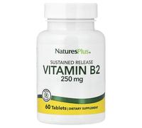 NaturesPlus Vitamin B2 Sustained Release 250 mg 60 Tablets