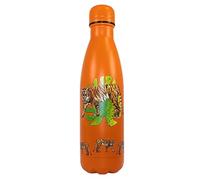 NatureVac - Tiger 500ml Insulated Water Bottle from Deluxebase. Orange Stainless Steel Thermal Flask for Gym, Office, Travel - Double Wall Vacuum, Leak Proof & BPA-Free - Cold for 24h/Hot 12h