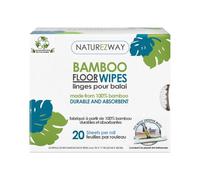 NatureZway - Wet or Dry Floor Wipes Made with Rayon from Bamboo - 20 Wipe(s)