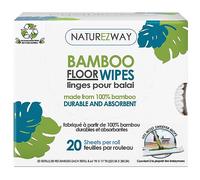 NatureZway - Wet or Dry Floor Wipes Made with Rayon from Bamboo - 20 Wipe(s)