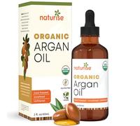 Naturise Organic Argan Oil, Organic Argan Oil Cold Pressed Morocco Vegan GMO Free Gluten Free Argan Oil for Hair Growth and Moisture