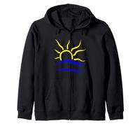 Naturist Logo Nudist Symbol 2 Zip Hoodie