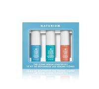 Naturium The Icons Serum Starter Kit - Niacinamide 12% Plus Zinc 2%, Vitamin C Complex, Multi-Peptide Advanced Serum, 3 x 0.5 fl oz