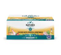 Naturo Adult Grain Free Wet Dog Food Chicken Potato & Veg in a Tray 12x400g