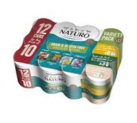 Naturo Adult Grain & Gluten Free Poultry Variety Wet Dog Food Cans(6x Chicken 3xDuck 3XTurky) - 12 x 390g