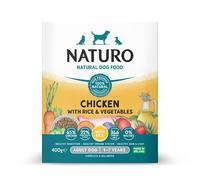 Naturo Adult Wet Dog Food Chicken & Rice With Veg Tray 400g x 7