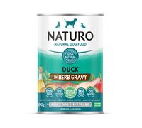 Naturo Adult Wet Dog Food Duck In Gravy Can 390g x 12