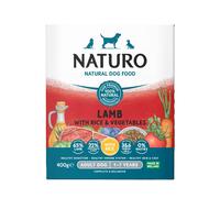 Naturo Adult Wet Dog Food Lamb & Rice With Veg Tray 400g x 7