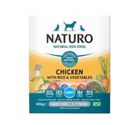 Naturo Adult Wet Dog Food Light Chicken & Rice With Veg Tray 400g x 7