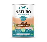 Naturo Adult Wet Dog Food Turkey In Gravy Can 390g x 12