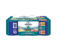 Naturo Adult Wet Dog Food Variety Pack Grain Free in a Can 12x390g