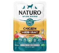 Naturo Grain and Gluten Free Chicken in Herb Gravy Adult Dog Food Pouch - 12 x 100g