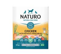 Naturo Grain Free Adult Wet Dog Food Chicken & Potato With Veg Tray 400g x 7