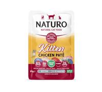 Naturo Grain Free Wet Cat Food, Chicken Pâté, 85g Pouches x 12 | Complete & Balanced, Adult Cat Food