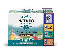 Naturo Poultry Selection in Herb Gravy Adult Dog Food Pouch - 12 x 100g