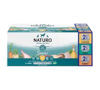 Naturo Senior Dog Trays - Variety Pack with Rice - 6 x 400g