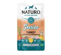 Naturo Senior/Mature Wet Dog Food Turkey with Rice & Vegetables 150g Pouch x 8