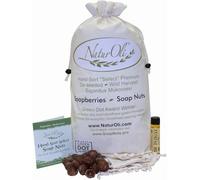 NaturOli Soap Nuts/Soap Berries. 4-Lbs USDA ORGANIC (960 loads) + 18X BONUS! (12 loads) Select Seedless, 4 Wash Bags, Tote Bag, 8-pg info. Organic Laundry Soap/Natural Cleaner. Processed in USA!
