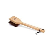 Naturolic All-Natural Wooden Grill Cleaning Brush and Scraper | Solid Wooden Handle | Non Scratch Palmyra bristles | Metal Bristle Free | Plastic Free | Safe BBQ Grill Scrubber for Outdoor Grill