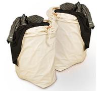 Naturstube® Laundry bag set of 2, 50 x 70 cm medium large & hardwearing laundry bags for travelling, 100% cotton [Oeko-Tex certified]