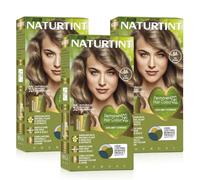 Naturtint (3 PACK) Permanent Hair Colour Gel 8A Ash Blonde | Ammonia Free | Vegan | 100% Grey Coverage | Long Lasting Results