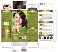 NATURTINT Biobased, Permanent Colouring Without Ammonia, 100% Gray Coverage, Hair Dye, Natural Ingredients, Intense Color, Natural and Durable, 5WB Copper Brown, 170 ml