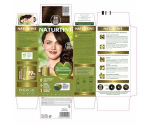 NATURTINT Biobased, Permanent Colouring Without Ammonia, 100% Gray Coverage, Hair Dye, Natural Ingredients, Intense Color, Natural and Durable, 5WB Copper Brown, 170 ml