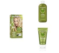 Naturtint Permanent Hair Colour Gel 10N Light Dawn Blonde + Colour Fixing Shampoo + Colour Fixing Protective Conditioner Bundle
