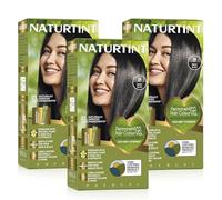 Naturtint Permanent Hair Colour Gel 1N Ebony Black, 3 Pack