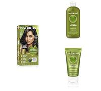 Naturtint Permanent Hair Colour Gel 2N Brown-Black + Colour Fixing Shampoo + Colour Fixing Protective Conditioner Bundle