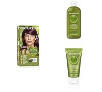 Naturtint Permanent Hair Colour Gel 5M Light Mahogany Chestnut + Colour Fixing Shampoo + Colour Fixing Protective Conditioner Bundle