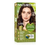 Naturtint Permanent Hair Colour Gel 5W Radiant Medium Brown, Plant Enriched, Ammonia Free, Long Lasting Grey Coverage and Radiant Colour, Nourishment and Protection