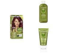 Naturtint Permanent Hair Colour Gel 6.66 Fireland + Colour Fixing Shampoo + Colour Fixing Protective Conditioner Bundle