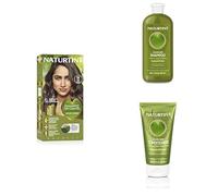 Naturtint Permanent Hair Colour Gel 6A Dark Ash Blonde + Colour Fixing Shampoo + Colour Fixing Protective Conditioner Bundle