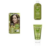 Naturtint Permanent Hair Colour Gel 6GA Deep Almond Brown + Colour Fixing Shampoo + Colour Fixing Protective Conditioner Bundle