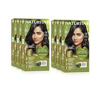 NATURTINT (SIX PACK) Permanent Hair Colour 2N Brown-Black | Ammonia Free | Vegan | 100% Grey Coverage | Long Lasting Results