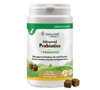 NaturVet Advanced Probiotics for Dogs - 70 Soft Chews - Supports Gut Health, Occasional Diarrhea, Digestive Health & Seasonal Allergies, Natural Ingredients - Vet-Approved