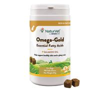 NaturVet Omega Gold Essential Fatty Acids Supplement for Dogs - 180 Chews