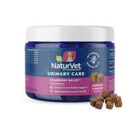 NaturVet Urinary Care 120 Soft Chews for Dogs - Tasty Chicken & Bacon Flavour