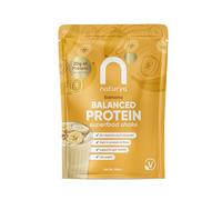 Naturya Balanced Protein Superfood Shake Banana 550 g - Plant-Powered Complete Meal Replacement with 20 g Protein, 26 Vitamins & Minerals, Fibre & Low Sugar