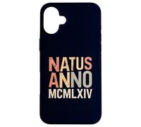 Natus Anno 1964 Birthday Party Roman Numerals MCMLXIV Case for iPhone 16 Plus