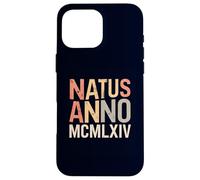Natus Anno 1964 Birthday Party Roman Numerals MCMLXIV Case for iPhone 16 Pro Max