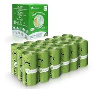 Natuural Certified Compostable Dog Poop Bags-270Bags 18Rolls, Dog Poop Bags Made of Cornstarch - ASTM D6400 & EN13432, Leak Proof Easy to Open, Unscented (Green)