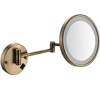 NATWEE 8inch Magnification Wall Mounted Mirrors Makeup Shaving Mirror LED Lighted Bathroom Mirror Conceal Install (Color : Archaize) It's so kind of you